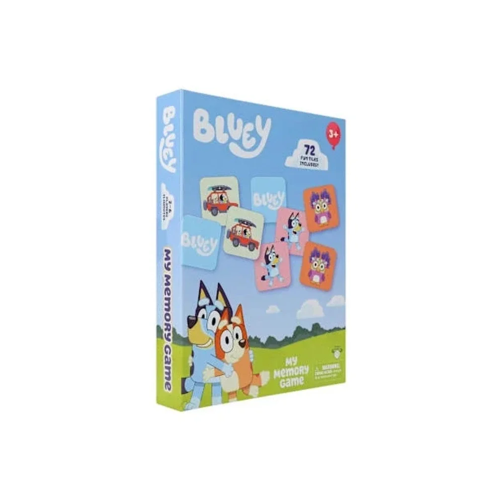Bluey™ My Memory Game‎ 72 Cards Matching Skills 2-6 Players Portable & Durable